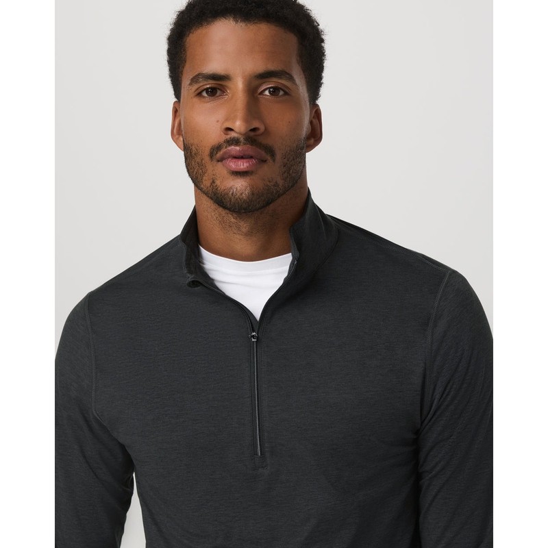 NWT Vuori Ease Performance Half Zip 2.0 Pullover Mens Large Gray gallery