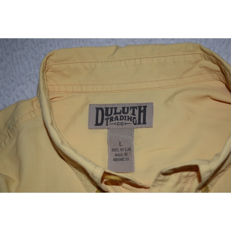 Duluth Trading Working Performance Fishing Shirt Mens Size Large Vented Nylon gallery