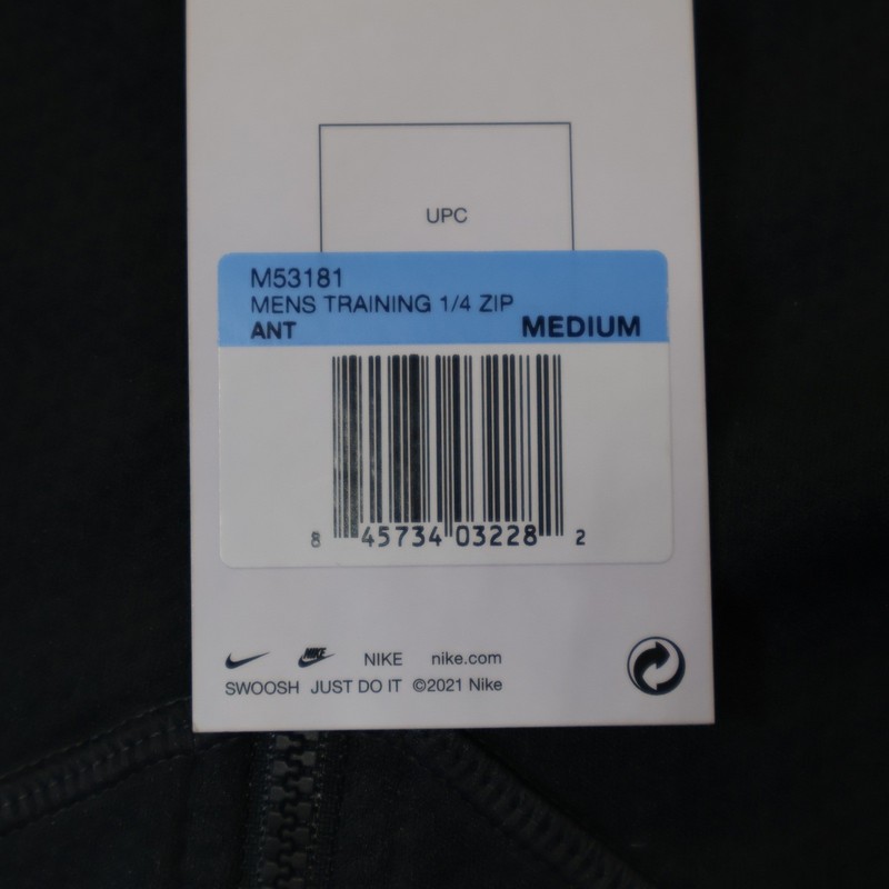 Nike Mens Training 1/4 Zip Dri-FIT Pullover Anthracite Grey M53181 Medium gallery