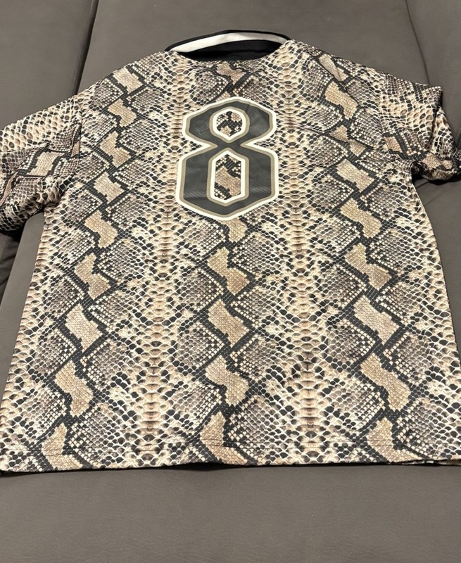 NWT SANTIS STUDIO Snake LA Johnny Soccer Jersey Short Sleeve,SIZE L#26 gallery