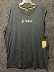 Under Armour Curry Brand Top Black / White Graphic Logo Size 4XL New With Tags