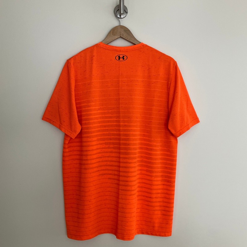 Under Armour T-Shirt Men’s XL Heathered Orange Fitted Short Sleeve gallery