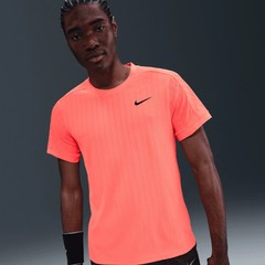 Nike Court Dri-FIT ADV Tennis Slam T-Shirt Mens Size Medium M Bright Mango NWT