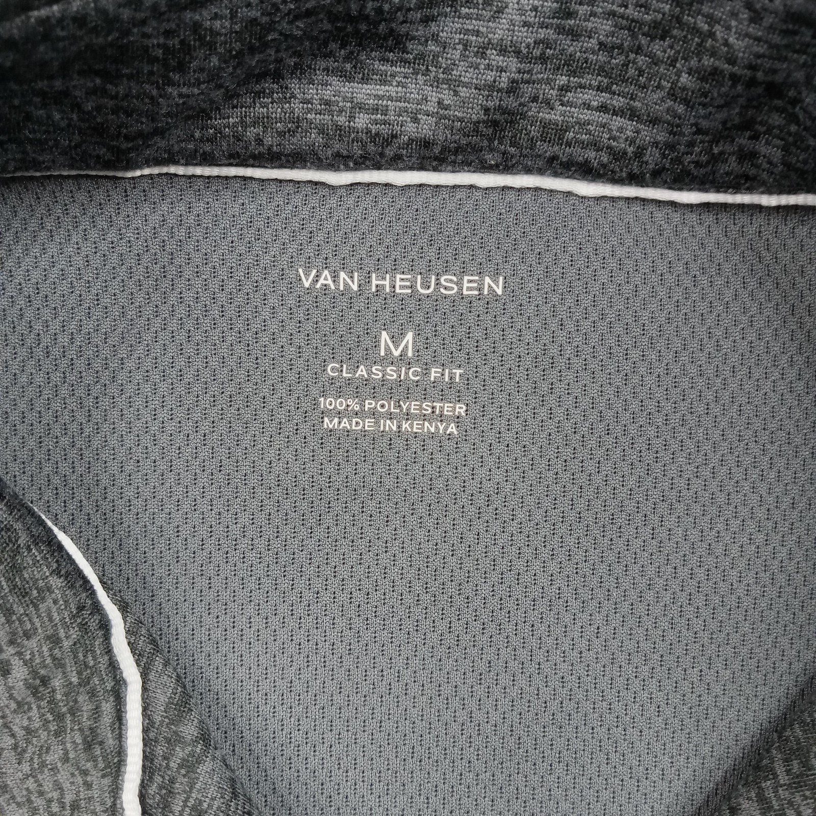Van Heusen Pullover Mens Medium Gray Classic Fit Quarter Zip Sweatshirt Sweater gallery
