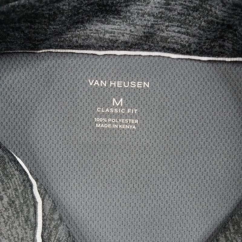 Van Heusen Pullover Mens Medium Gray Classic Fit Quarter Zip Sweatshirt Sweater gallery