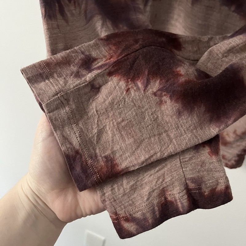 Lululemon Lab Wool Blend Tie Dye Long Sleeve T Shirt Brown Large gallery