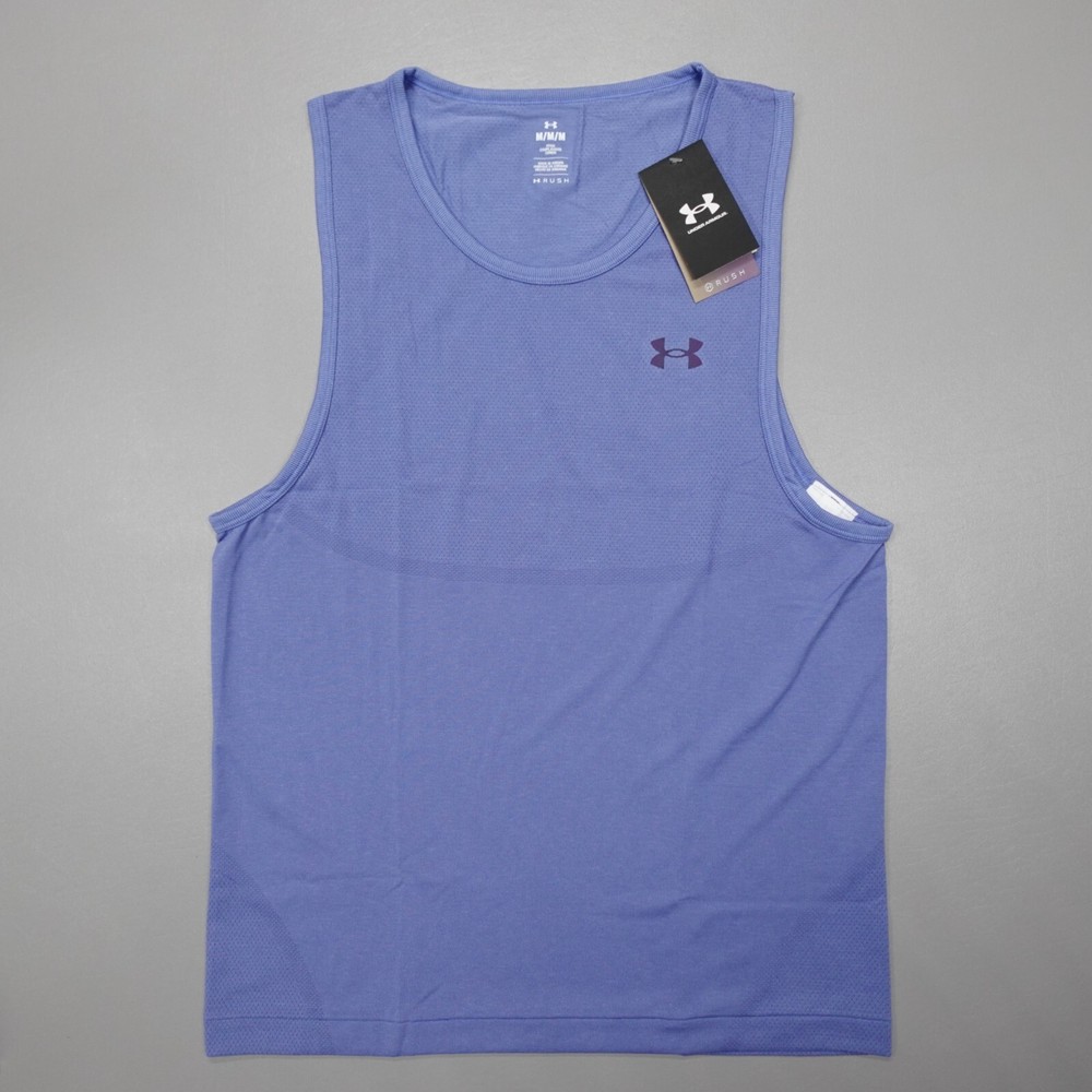 Under Armour UA Vanish Elite Seamless Tank Purple Blue Fitted 1382800-561