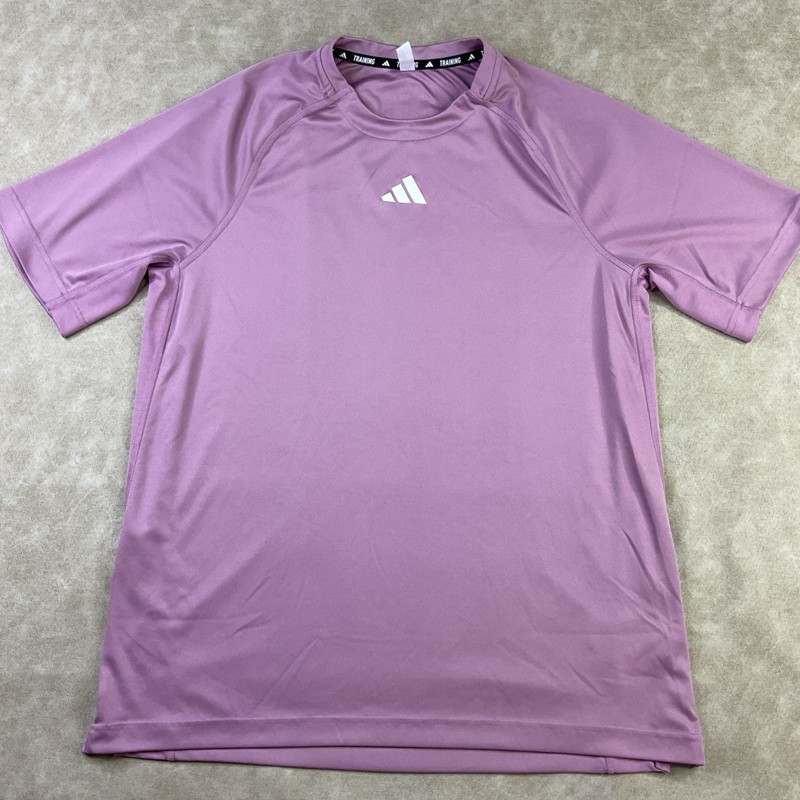 Adidas T-Shirt Men Sz M Primegreen Training Running Athletic Dusty Pink IR5699 gallery