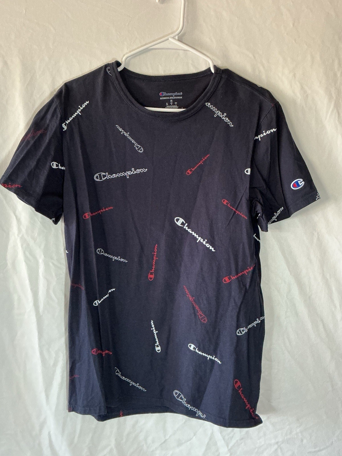 Men’s Champion Authentic Athletic wear Size Medium Shirt With Signature Logos gallery