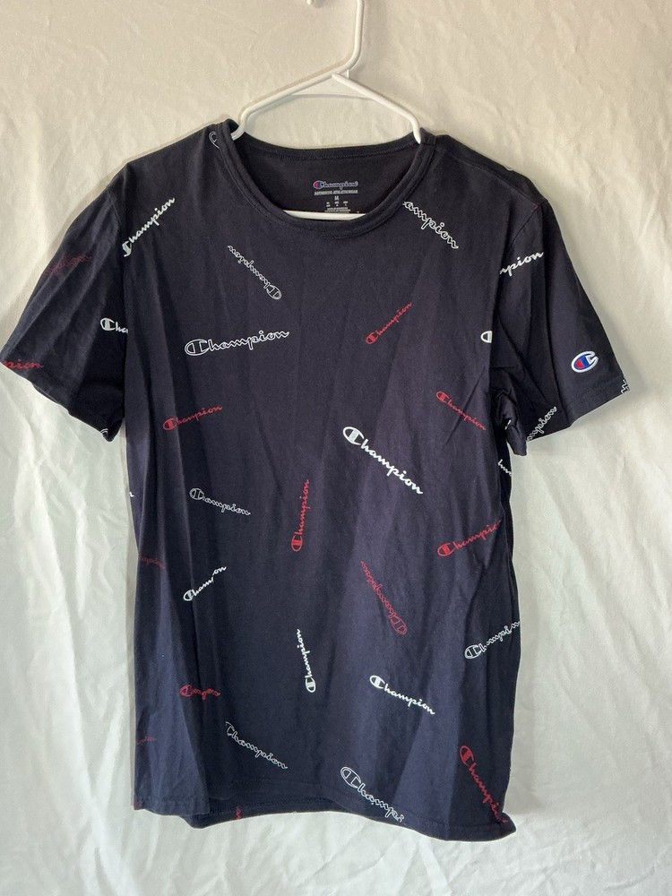 Men’s Champion Authentic Athletic wear Size Medium Shirt With Signature Logos