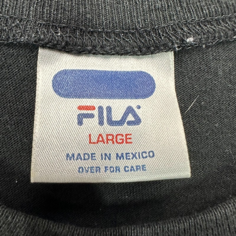 Fila Sport Mens VTG T Shirt Size L 90s Y2K 2000s Sleeveless Basketball Gym Black gallery