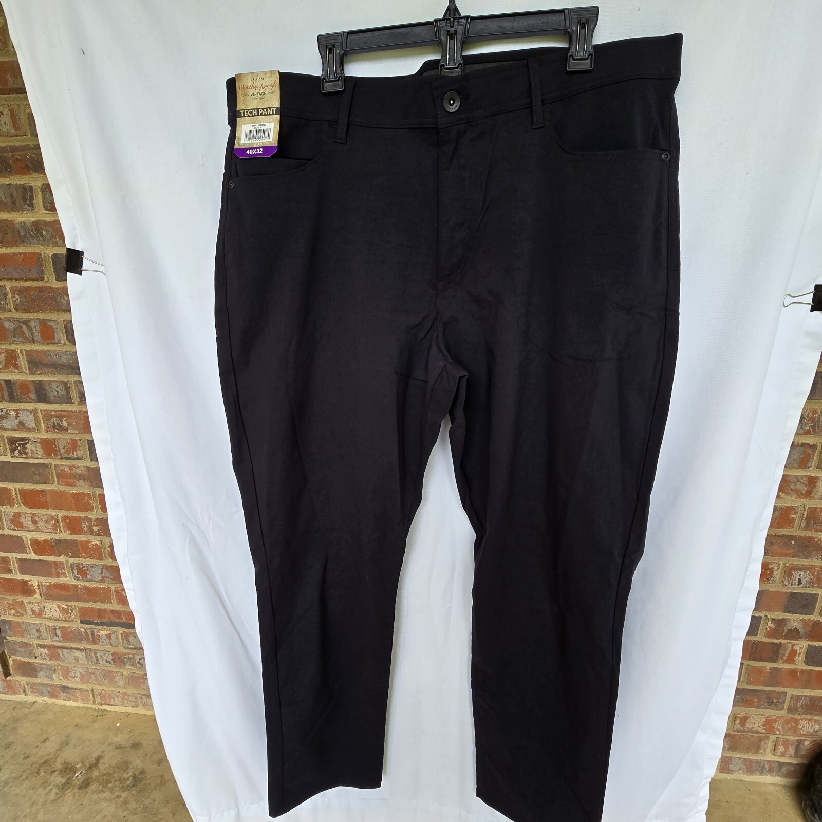 Weatherproof Vintage Men's 40×32 Tech Pants Black NWT gallery