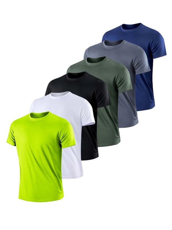 Men Sports T Shirt Gym Fitness Running Top Tee Workout Casual Jogger Run Gift gallery