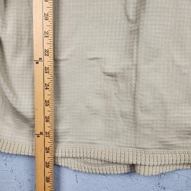 Peckham Pullover Mens Medium Tan Level 2 Midweight Polartec Zip Grid Fleece Cold gallery