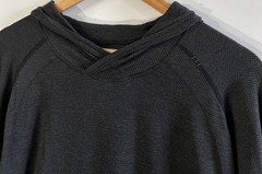 Mens Lululemon Metal Vent Tech Hoodie Dark Gray Breathable Pullover Sz Xl EC