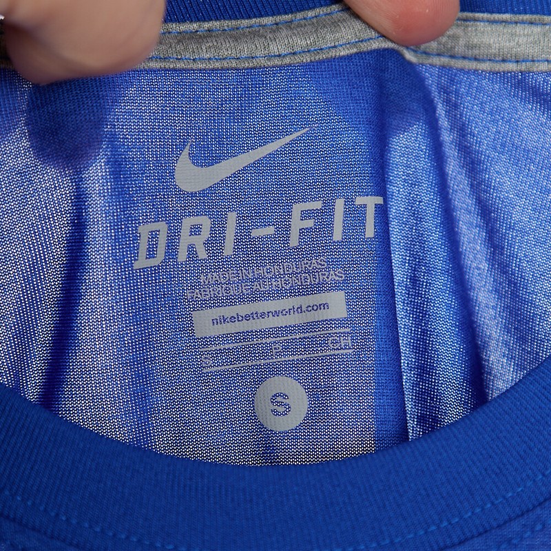 Nike Dri-FIT Mens Small S Vapor Jet X Ray Skeleton Football Gloves Blue T Shirt gallery
