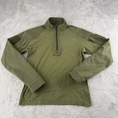 Under Armour Pullover Mens Medium Green 1/4 Zip Military Combat Tactical Top