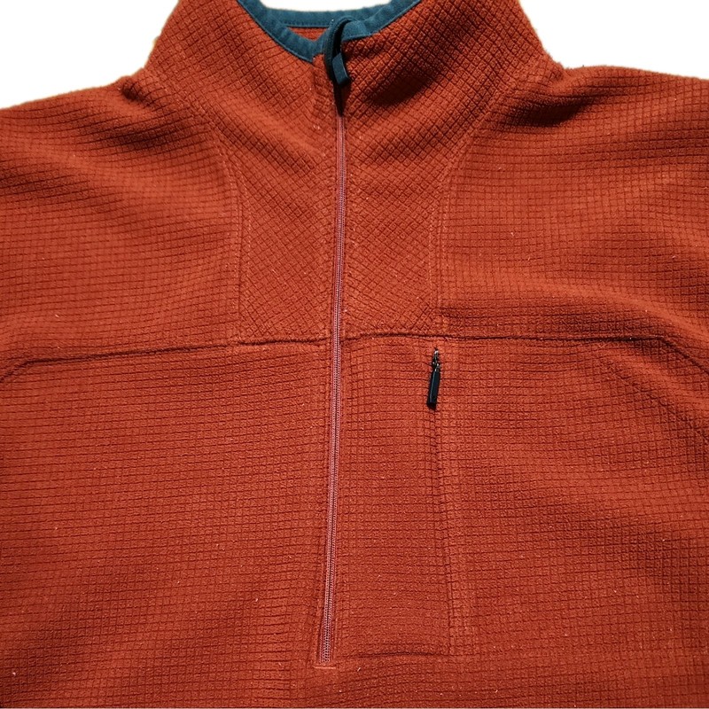Columbia Titanium Quarter Zip Pullover Shirt Red Long Sleeve Stretchy Outdoors gallery