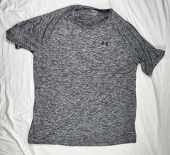 Under Armour Tech Tee Men’s 3XL Tall Gray Active Workout Gym Streetwear Comfort