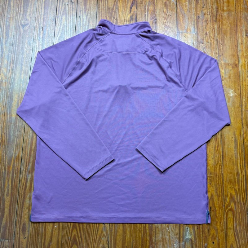 Rhone Quarter Zip Pullover Performance Shirt Mens Size 2XL Purple Stretch gallery