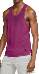 Nike Men’s sz S Run division Tank Top Singlet CU5542-564 Fuschia Black Running
