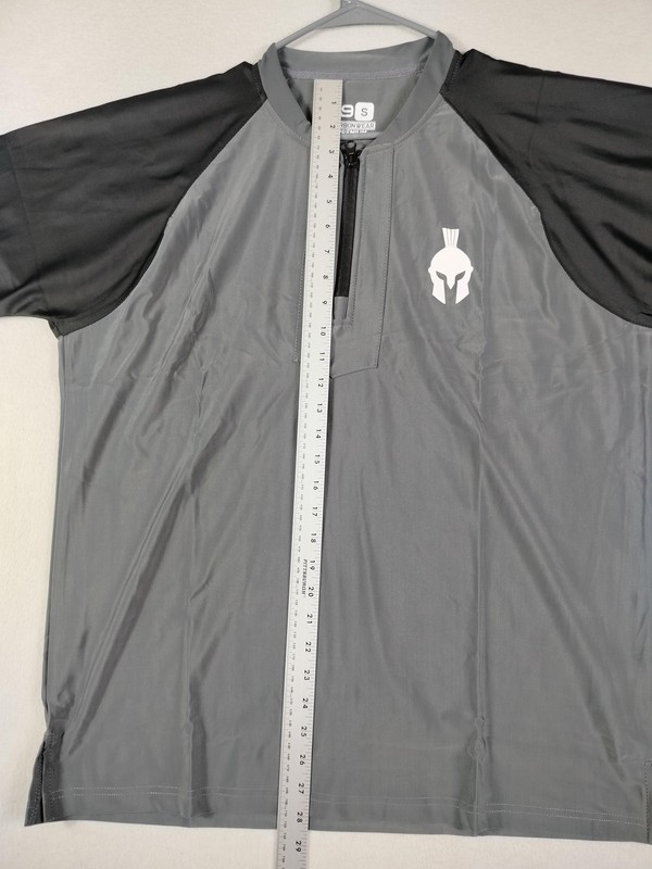 Army Of Nine Carbonwear Shirt Men's Small Gray Black Quarter Zip Baseball Active gallery
