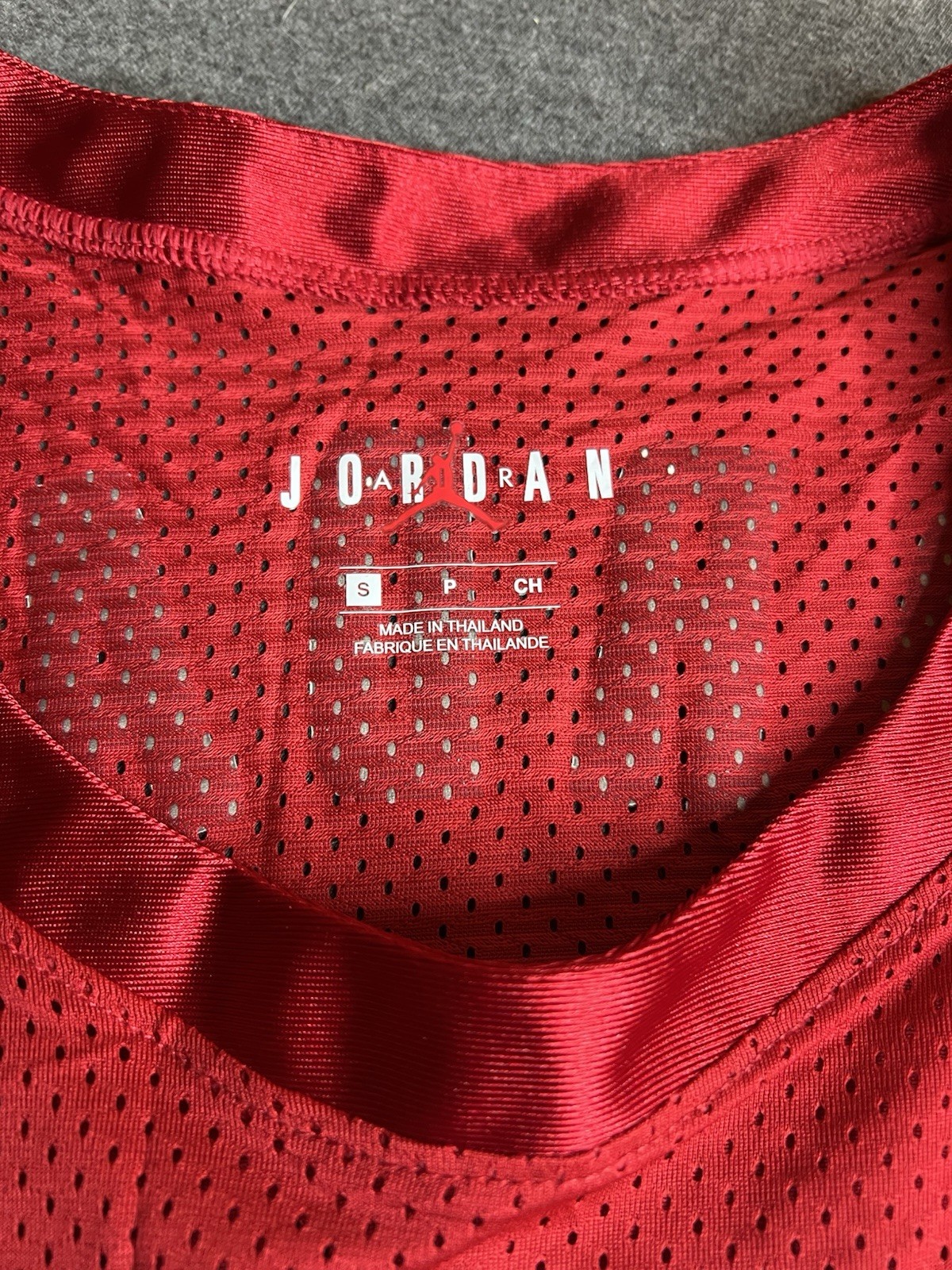 Jordan Mens Small Red #23 Air Jordan Jersey Small Bulls Mj23 Brand Basketball gallery