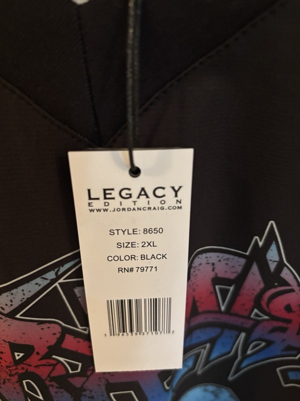 NWT Men’s Jordan Craig Street League Football Jersey (Black) Size XL gallery