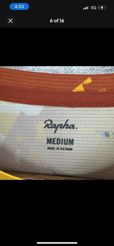 Rapha Explore Technical Shirt Mens Medium Orange Short Sleeve Cycling Athletic gallery