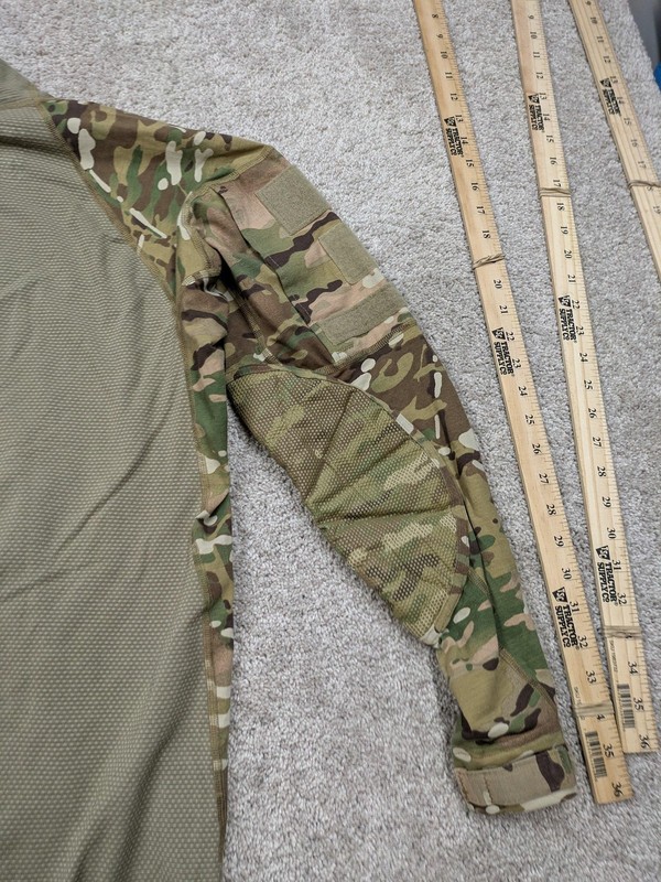 US Army Combat Shirt Mens Medium Camo Flame Resistant Long Sleeve Made USA gallery