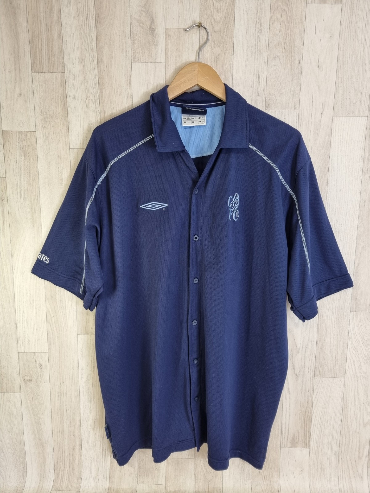 Umbro 90'S Vintage Chelsea Short Sleeve Polo Shirt 2XL XXL Emirates Men Vintage gallery