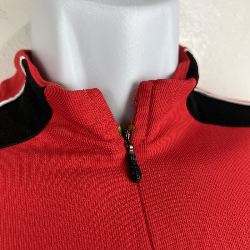 Sugoi Cycling Shirt Men Extra Large Red Bike Jersey Short Sleeve Pockets Active gallery