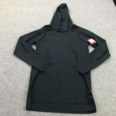 Nike Jumpman Shirt Mens Medium Black Hooded Long Sleeve Basketball Top