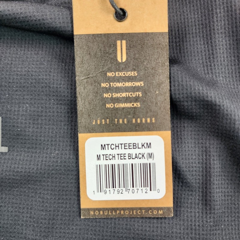 NOBULL M Tech Tee Performance Training Short Sleeve Shirt Black Mens Medium NWT gallery