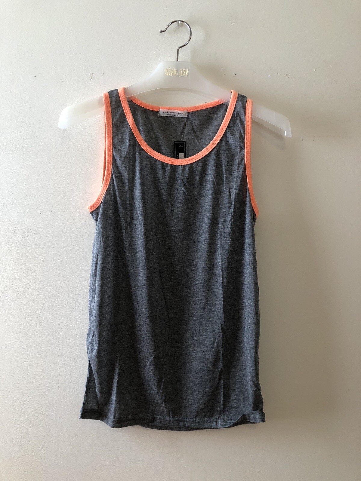 NEW Noticeboard Men’s Sleeveless Muscle Tank Top NWOT was $32.00 gallery