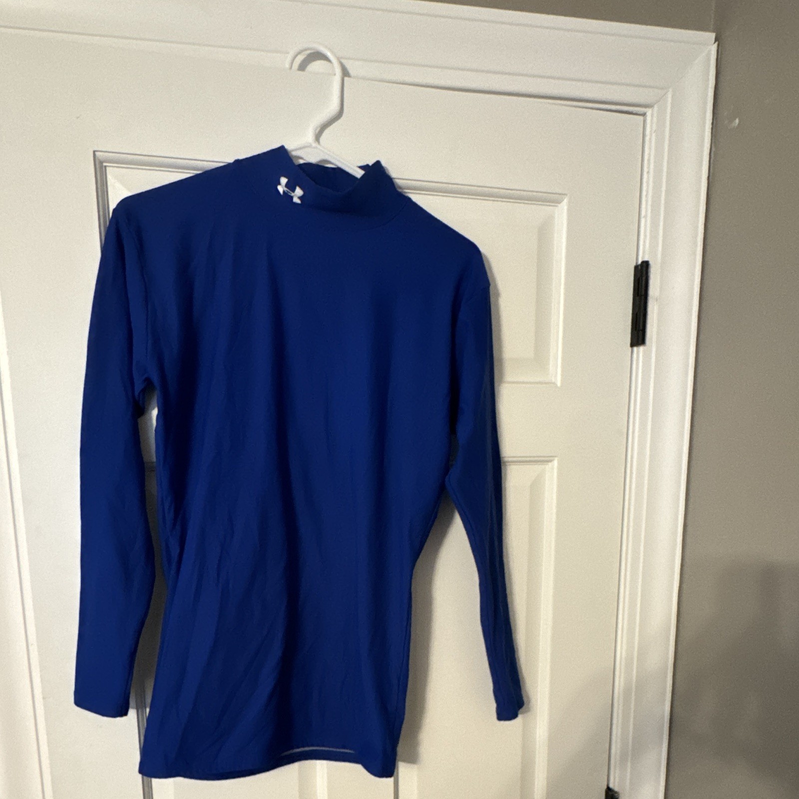 Under Armour Men's Blue Long Sleeve Compression Crew Neck Pullover T-Shirt L gallery