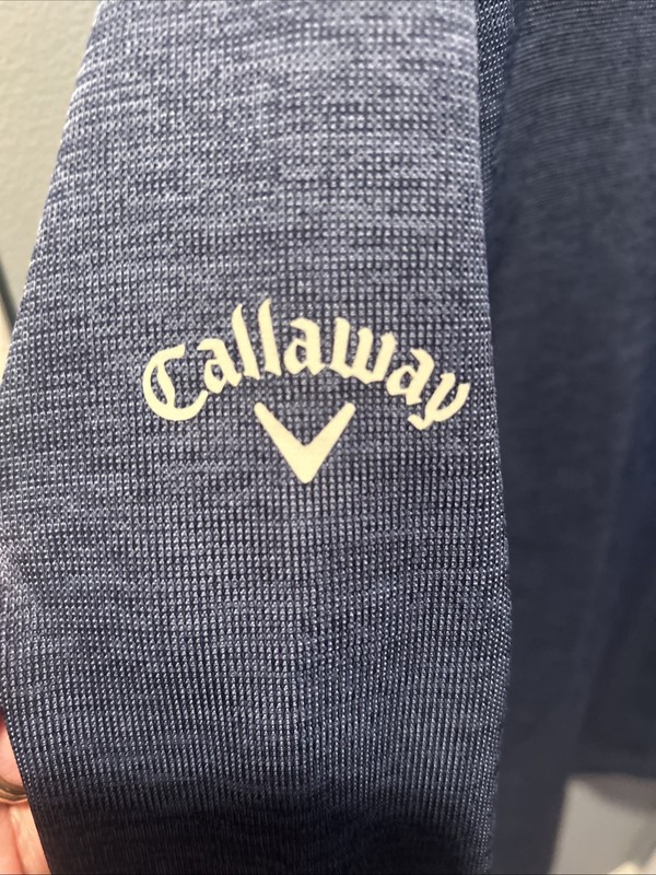Callaway Swing Tech Weather Series Navy Blue 1/4 Zip Pullover L/S XXL 2XL gallery