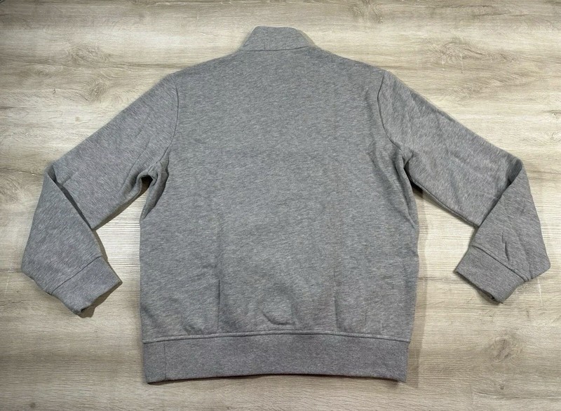 NWT Polo Ralph Lauren Mens Pullover Sweatshirt S Heather Gray Blue POLO Fleece gallery