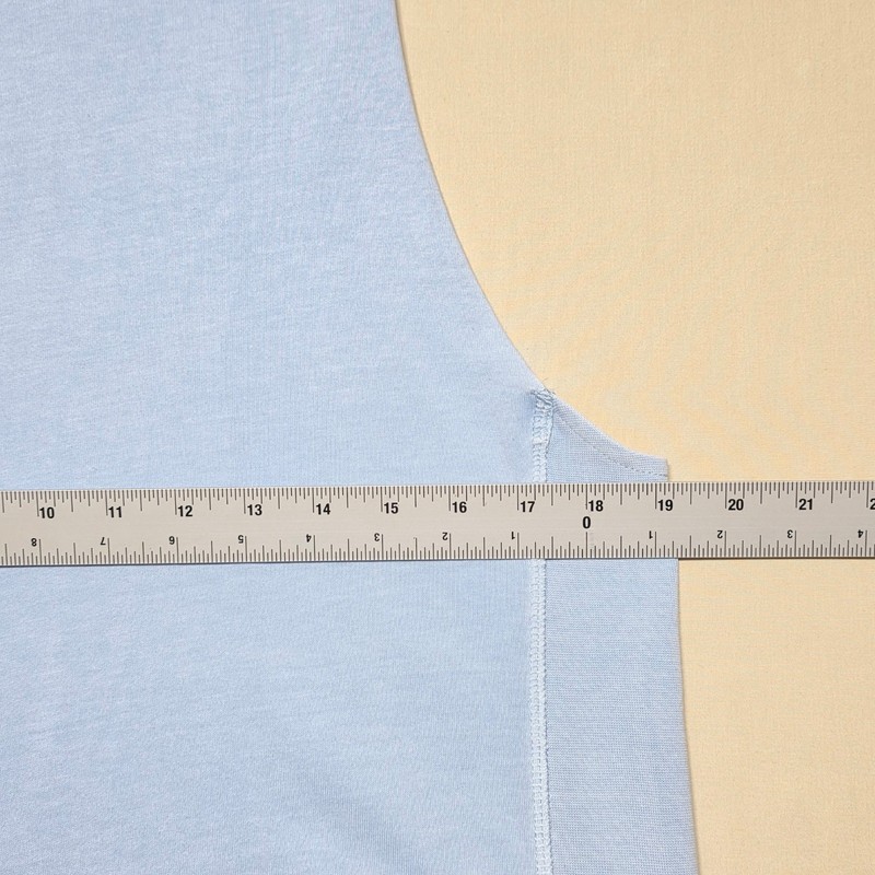 Gymshark Men's Light Blue Sleeveless Athletic Training Long-Tank Size Medium gallery