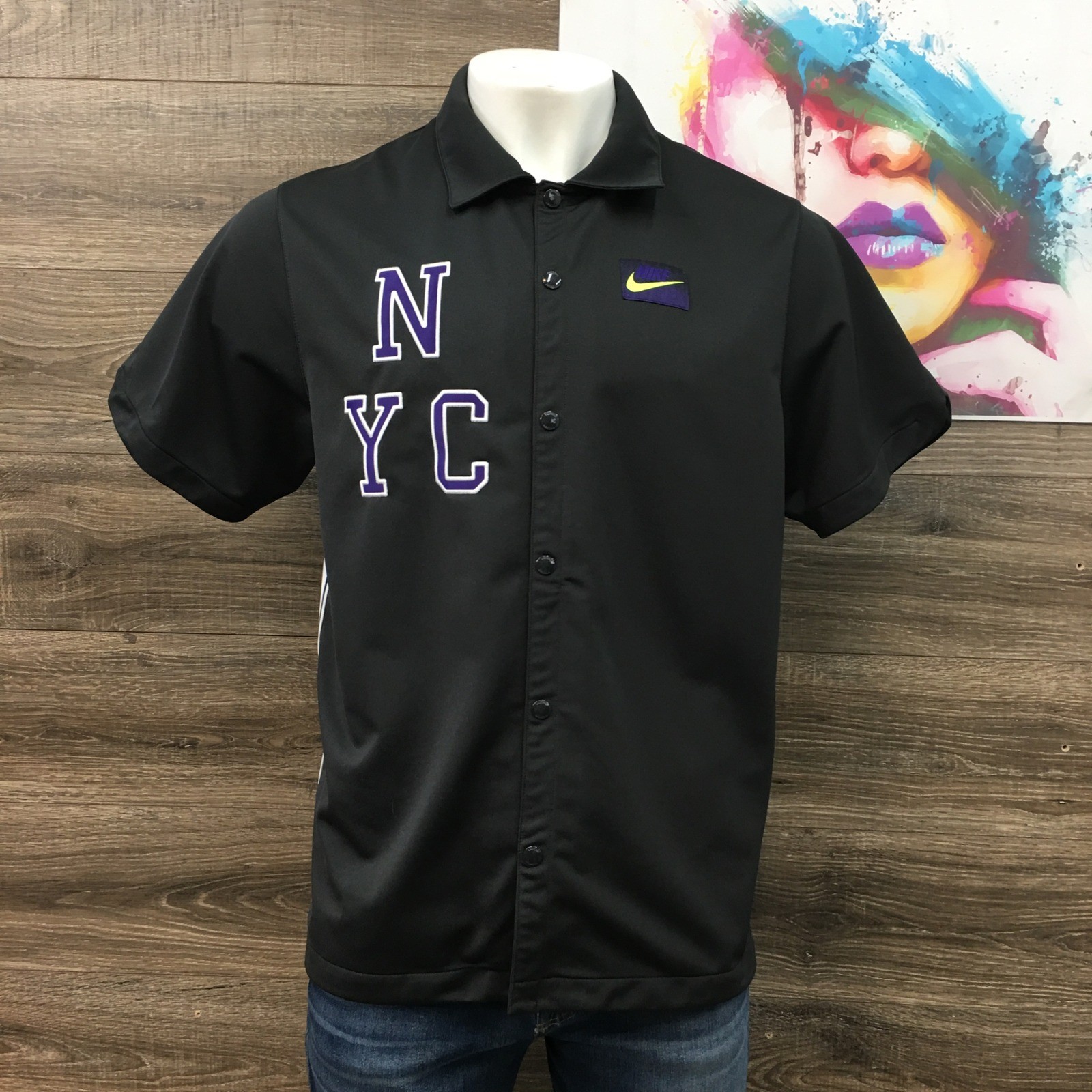 Nike Court New York Style Men's Size XL Padel T-Shirt - Off Noir AT4303-045 gallery