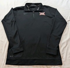 Nike Big XII Dri-FIT Quarter Zip Pullover Sweatshirt Men’s Large Black