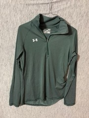 Under Armour Tech Stripe 1/4 Zip Pullover – Forest Green – Size Small