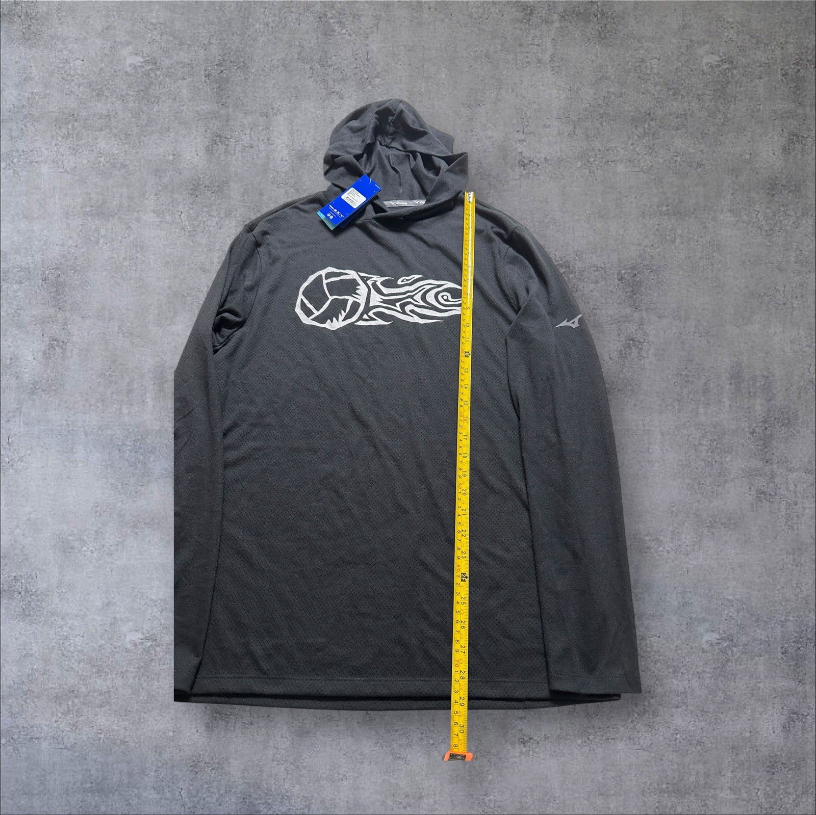 Mizuno Training Hoodie Men Large Black Long Sleeve Baseball Performance New gallery