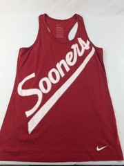 Nike Sunfit Oklahoma Sooners Weightlifting Wrestling Muscle Sleeveless Shirt XL