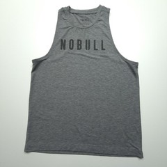 NOBULL Men Shirt Small Gray Tank Gym Training Stretch Sleeveless Performance S