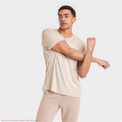 Men’s Short Sleeve Performance T-Shirt – All In Motion Light Gray S