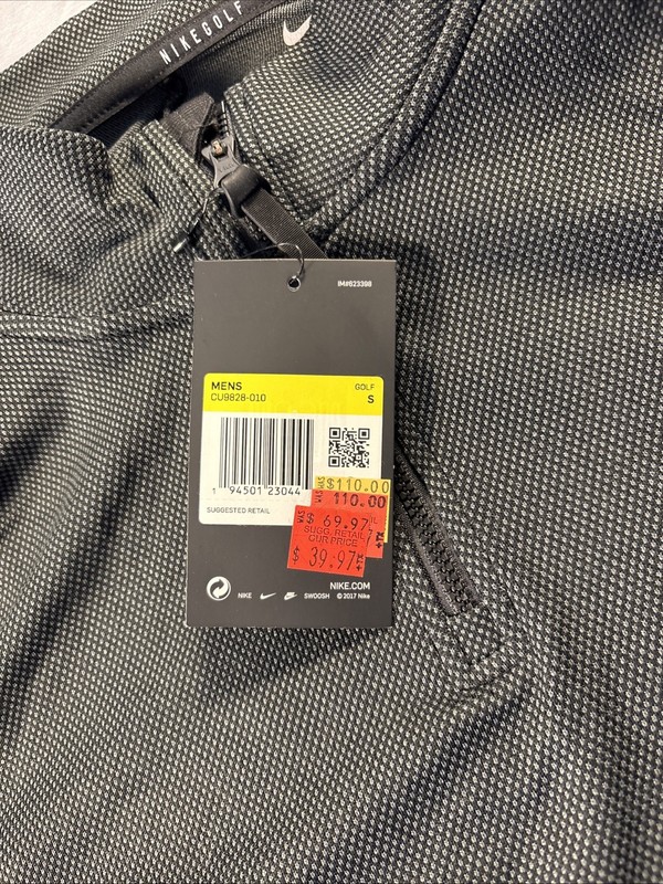 Nike Dri-Fit Vapor 1/4 Zip Men's Golf Top CU9828-010 Size S gallery