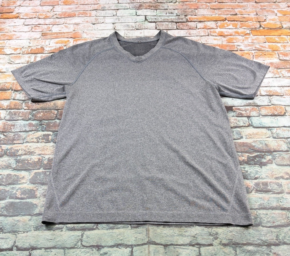 Lululemon Metal Vent Tech Shirt Adult Small Gray Athletic Workout Gym Tee Mens gallery