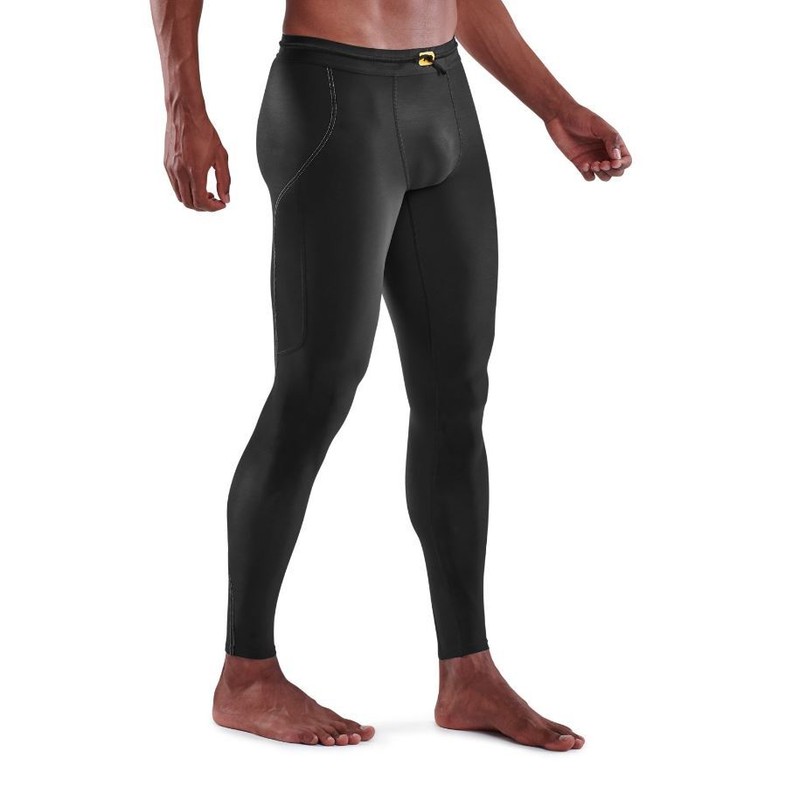 Skins Series-3 Thermal Mens Compression Long Tights (Black) gallery