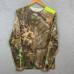 Under Armour ColdGear Shirt Mens L Compression Scent Control Real Tree Camo